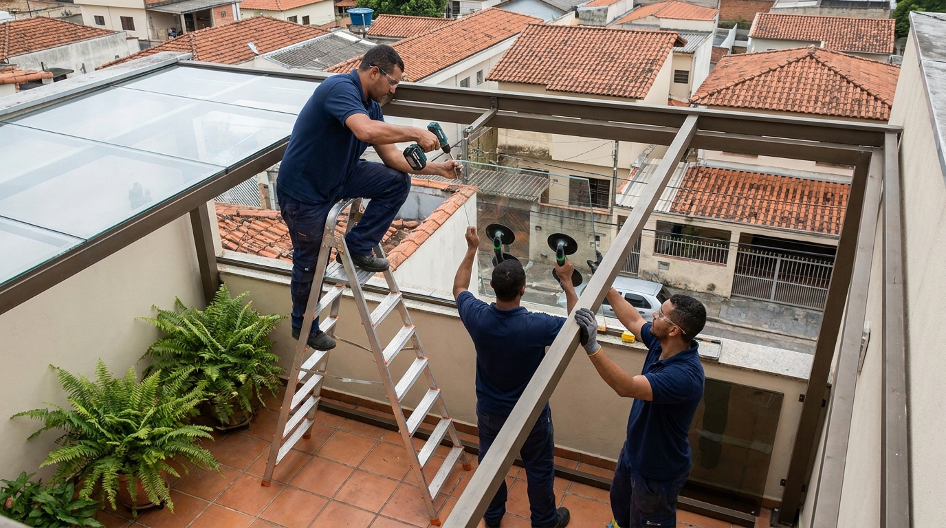 Cobertura de Vidro no Setor Sol Nascente, Palmas‑TO
