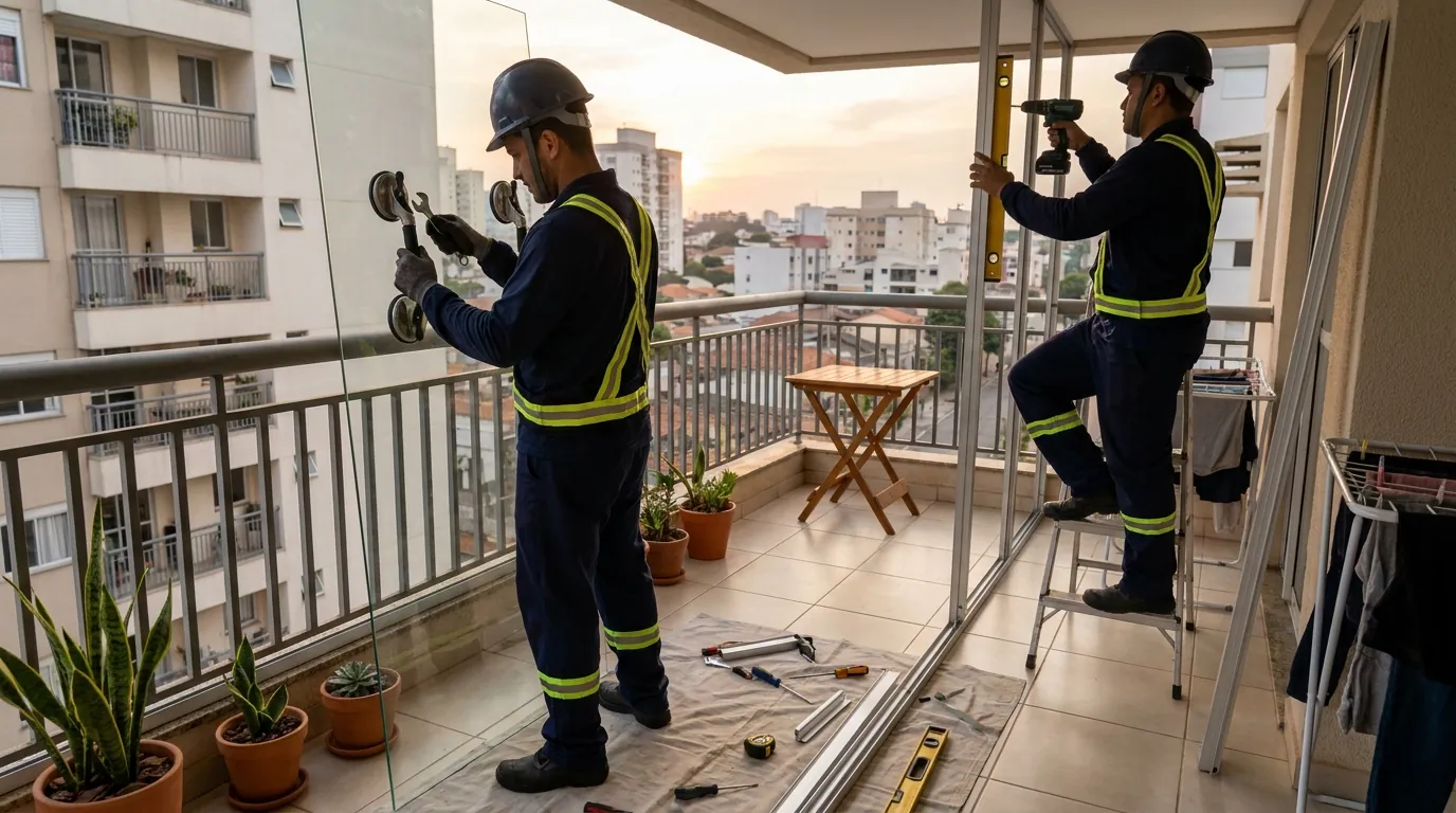 Envidraçamento de Sacada em Palmas‑TO